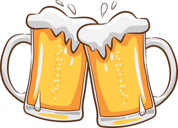 PSD beer mug png graphic clipart design