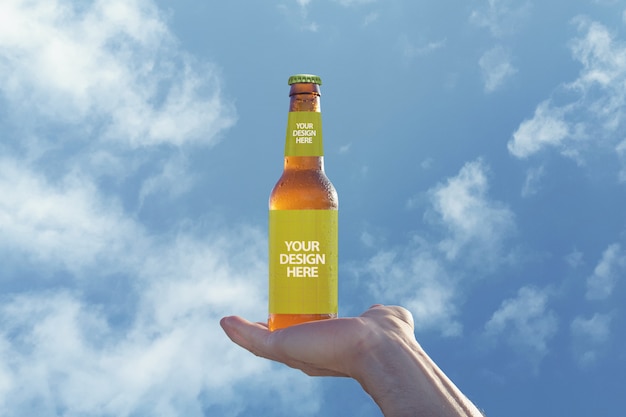 Beer in the Sky Mockup