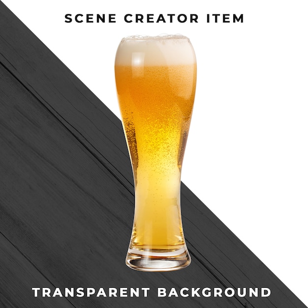 Beer transparent PSD