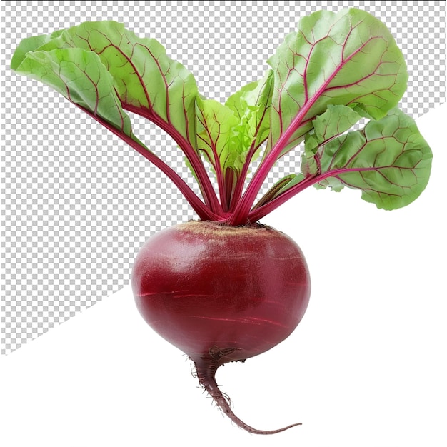 PSD a beet with a purple leaf on it