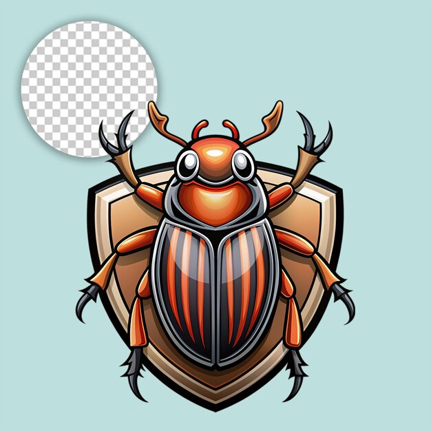 PSD beetle on transparent background