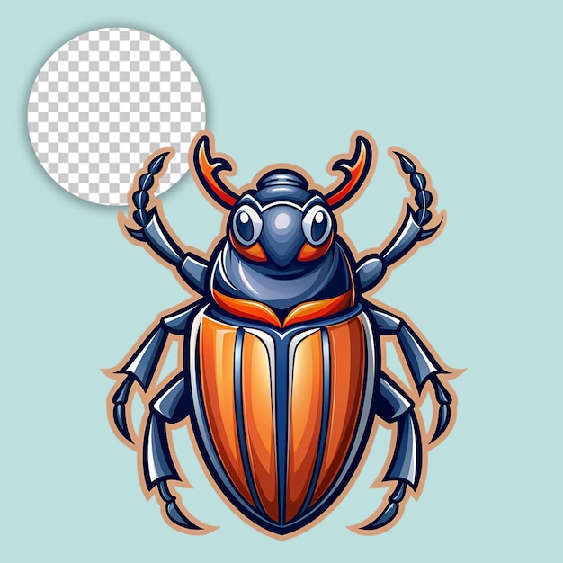 PSD beetle on transparent background