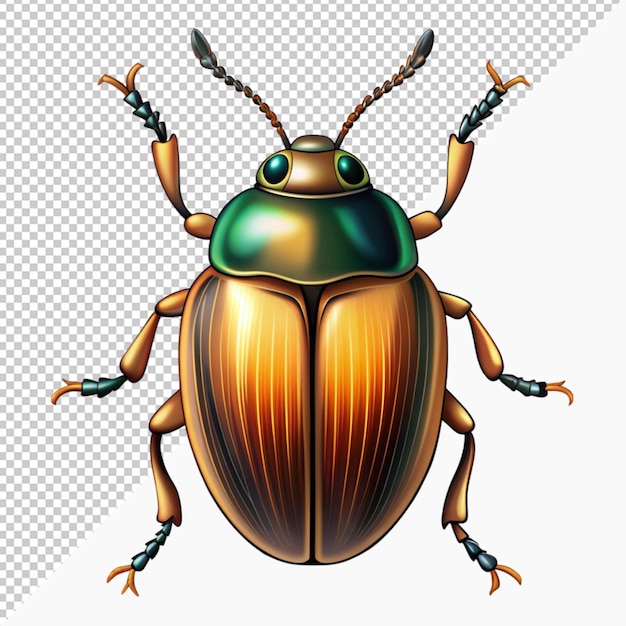 PSD beetle on transparent background