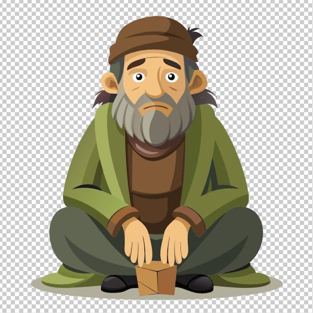 PSD beggar transparent background