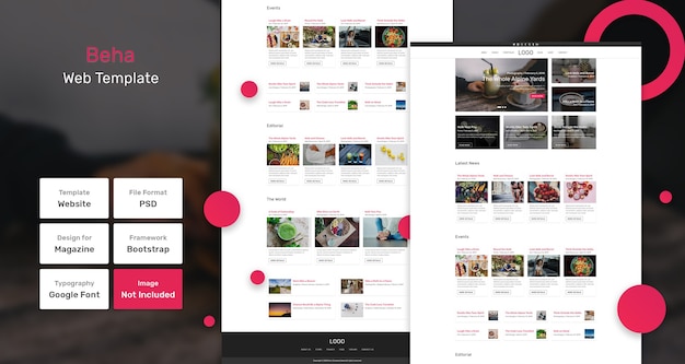 Beha blog web template