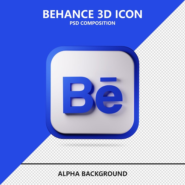 Behance 3d icon render illustration