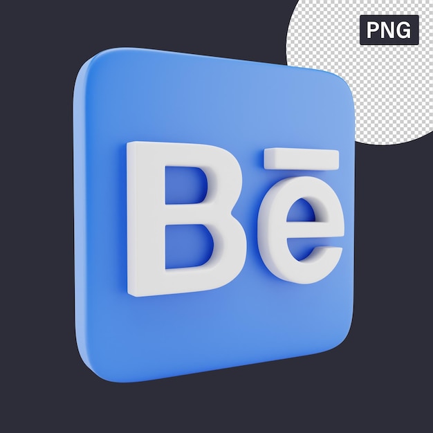 Behance 3D icon