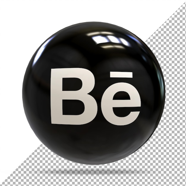 Behance silver social media 3d balloons styles