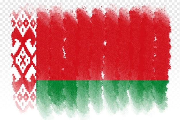 belarus flag brush stroke element psd