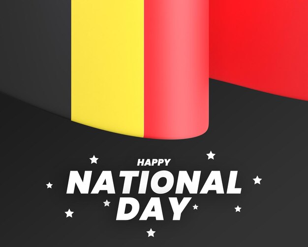 belgium flag design template independence national day editable text and background