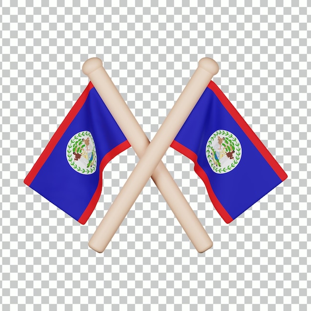 Belize Flag 3D Icon