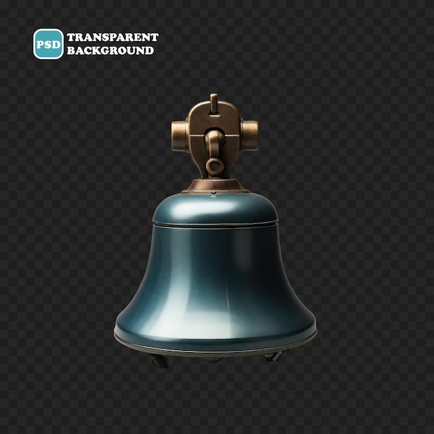 bell isolated 3d render illustration