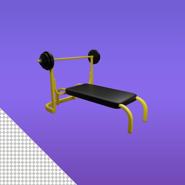 Bench Press 3d icon