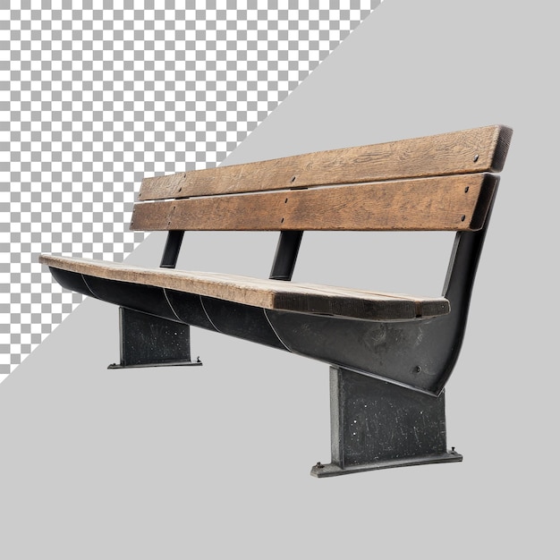 PSD bench on transparent background