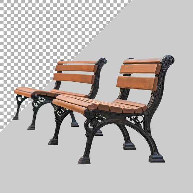 PSD benches on white background