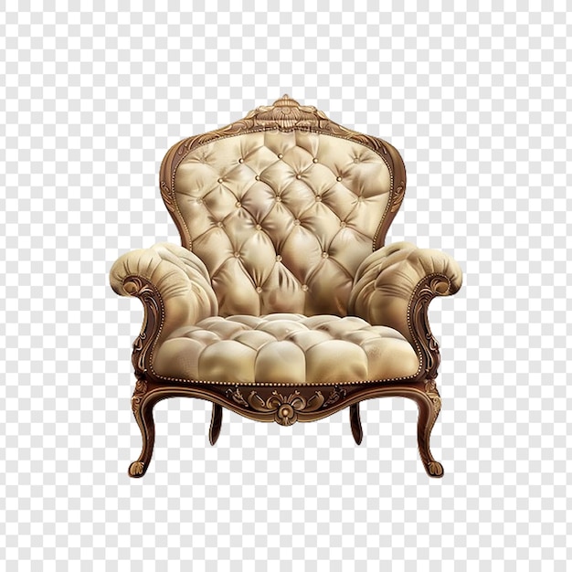 PSD bergre chair isolated on transparent background