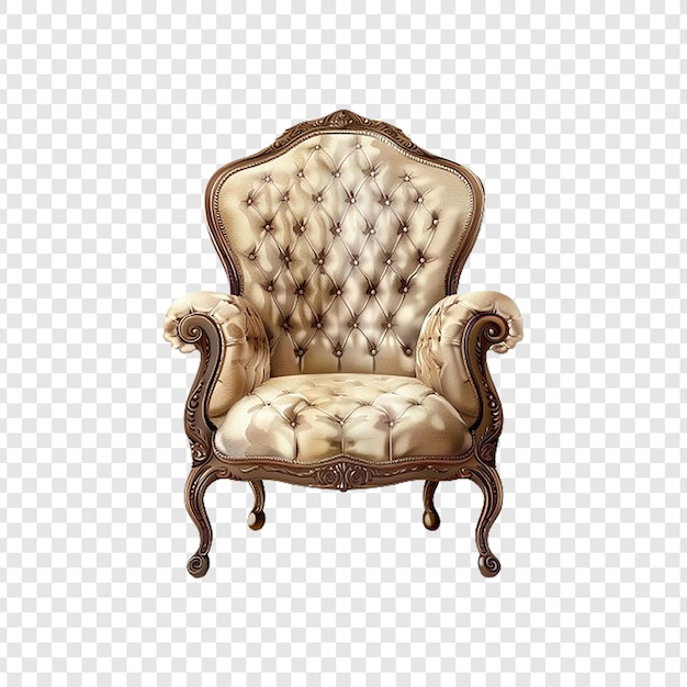 PSD bergre chair isolated on transparent background