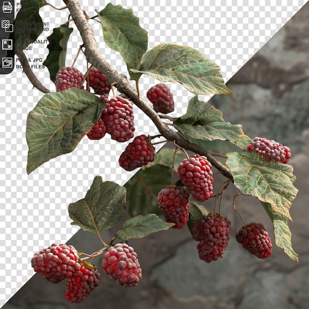 PSD berries fruit isolated