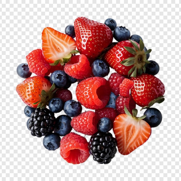 berries on a transparent background