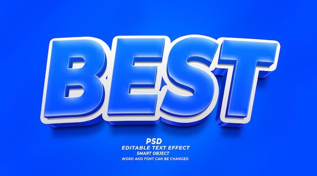 Best 3d editable text effect photoshop template