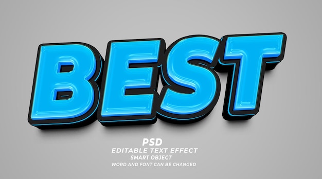 Best 3d editable text effect PSD photoshop template