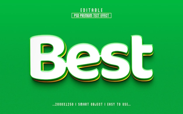 Best 3d Editable Text Effect PSD With Premium Background