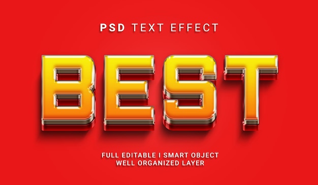 Best 3d style psd text effect