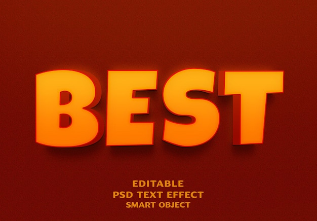 Best 3d text effect design