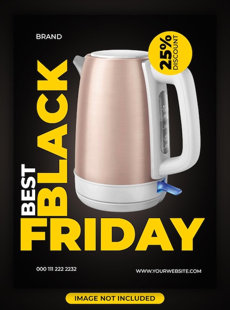 Best Black Friday discount poster design