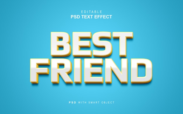 Best friend text effect