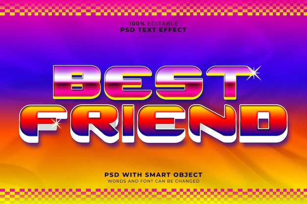 Best friend text effectjpg