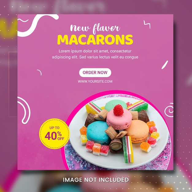 Best Macarons Banner Designer