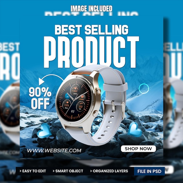 best selling product super sale social media banner template