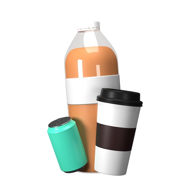 PSD beverage drink bottle