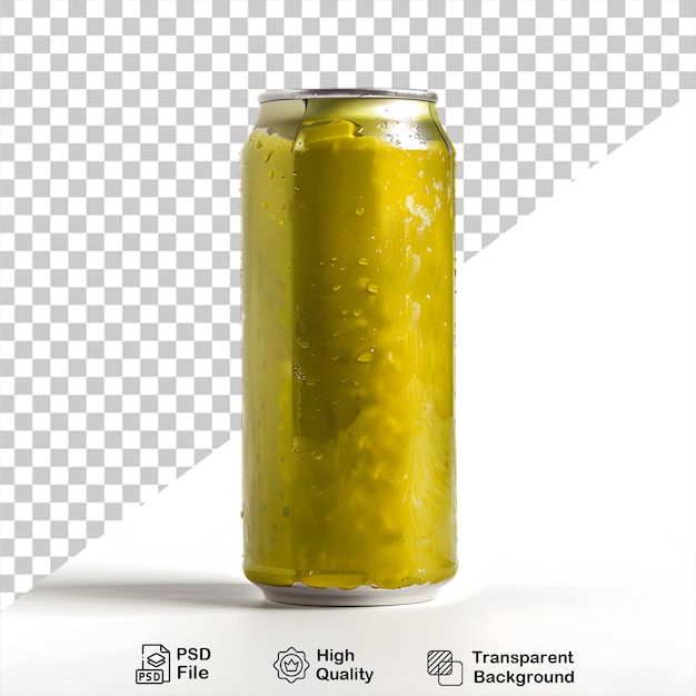 beverage of pickles Cucumber juice mockup isolated on transparent background with png file