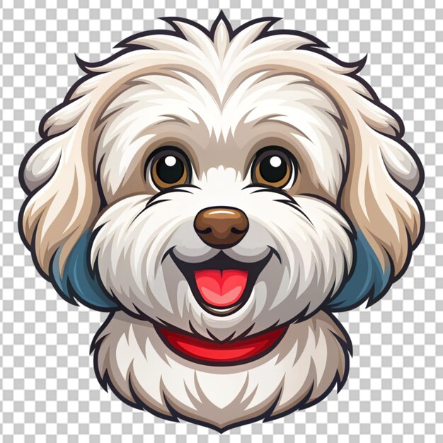 bichon fries mascot logo transparent background