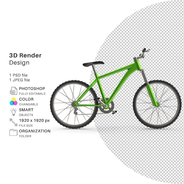 Bicycle 3D Modeling PSD File Realistic Bicycle