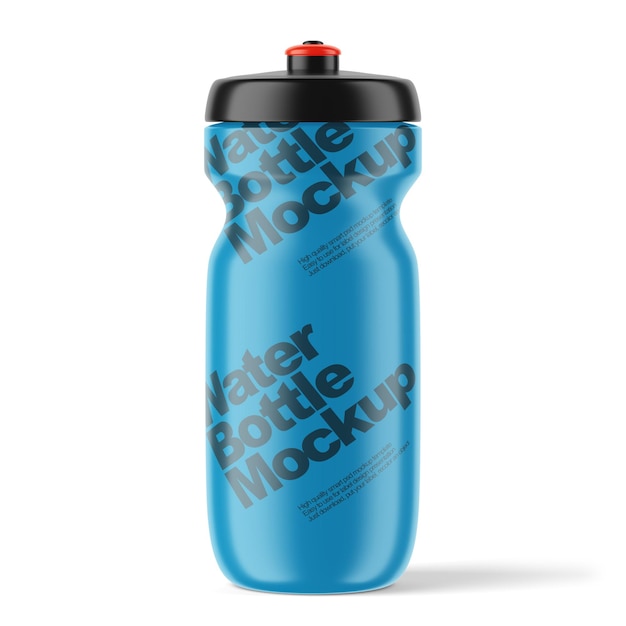 Bicycle sport water bottle Isolated plastic fitness bottle