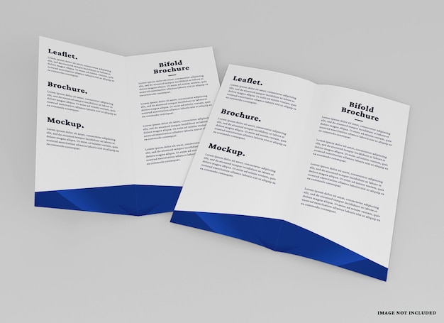 Bifold brochure mockup design