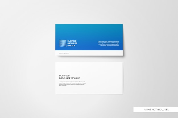 Bifold brochure mockup