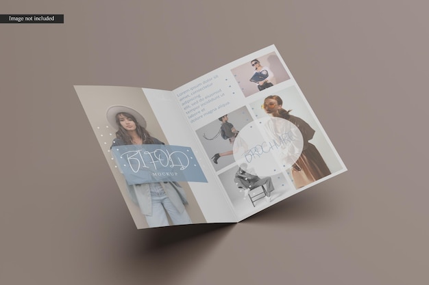 Bifold brochure mockup