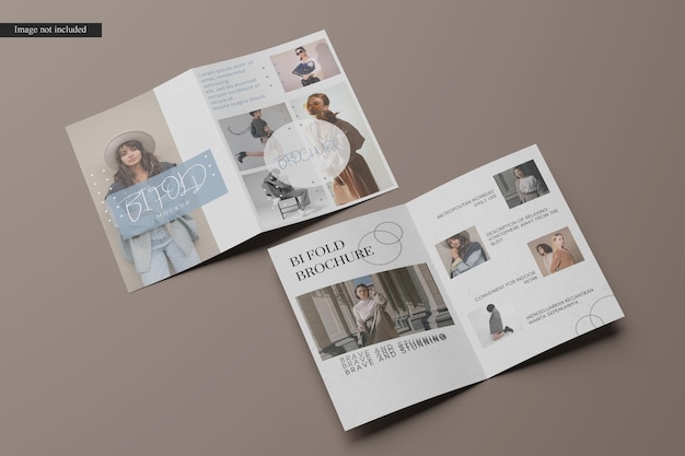 Bifold brochure mockup