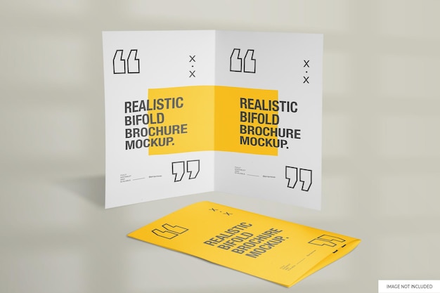 Bifold Brochure Square Mockup