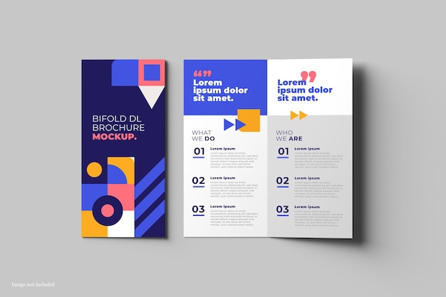 Bifold DL Brochure Mockup