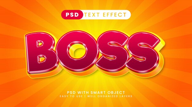 PSD big boss text style effect