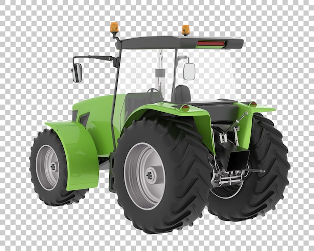 Big farming vehicle on transparent background 3d rendering illustration