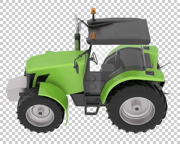 Big farming vehicle on transparent background 3d rendering illustration