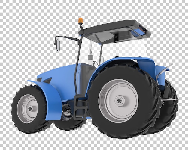 Big farming vehicle on transparent background 3d rendering illustration