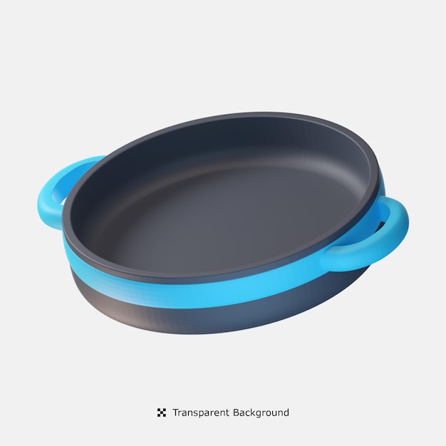 Big pan 3d icon illustration