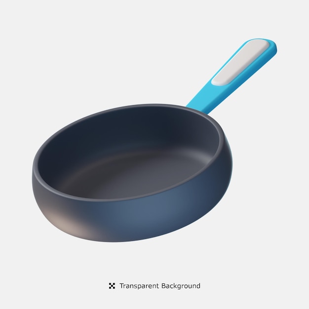 Big pan 3d icon illustration